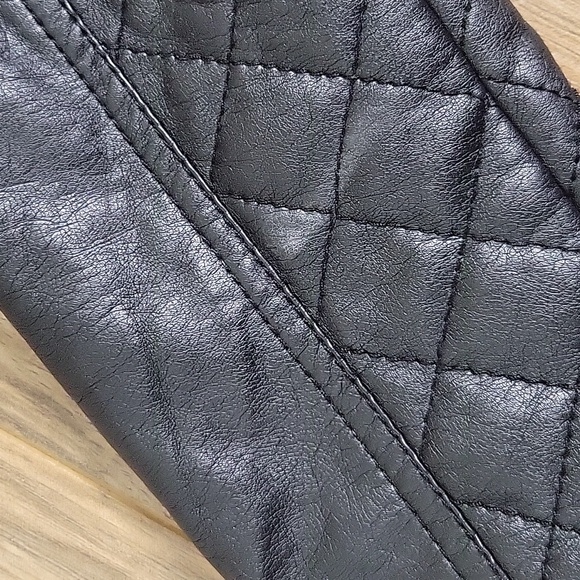 Kut from the Kloth Black Faux Fur Moto Jacket - Picture 12 of 13